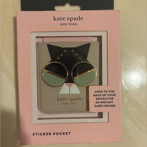 kate spade Accessories - Kate Spade Spademals Smitten Kitten Sticker Pocket